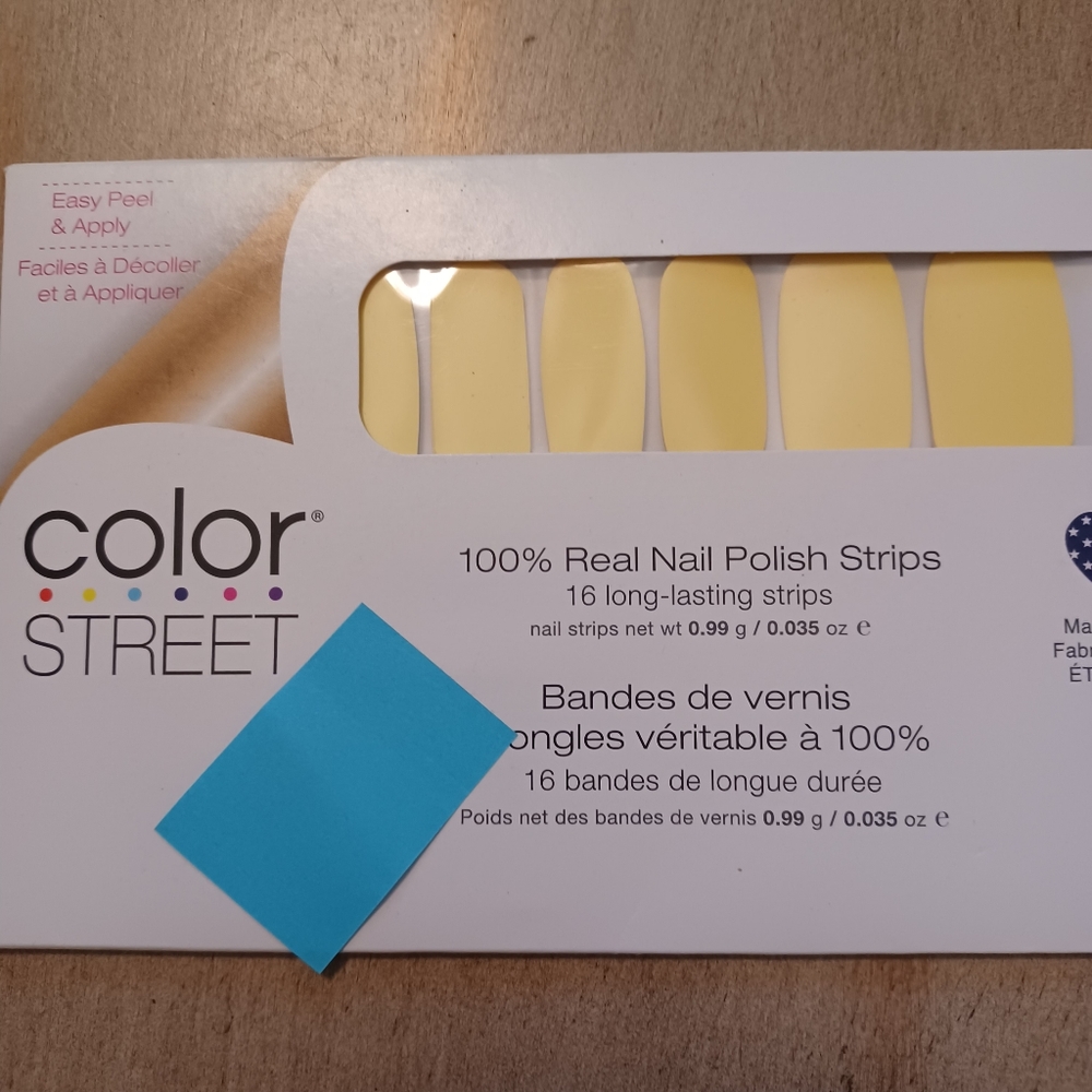Color Street Nail Polish Strips - Belgian Buttercup - Solid